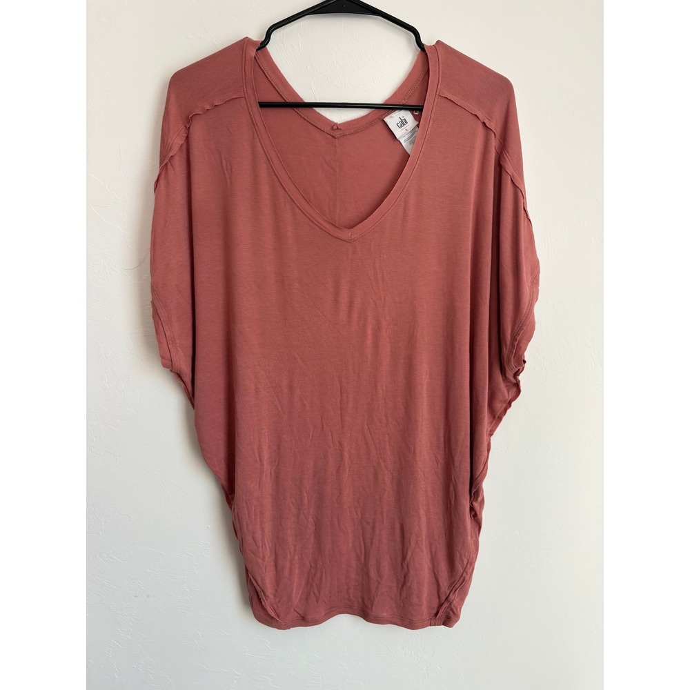 Cabi VNeck Dolman Sleeve Oversized Top Casual Classic Minimalist Normcore Summer - Picture 2 of 4